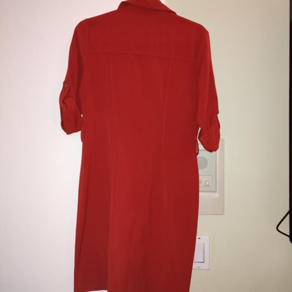 Orange Dress with front zipper - Picture 1 of 2